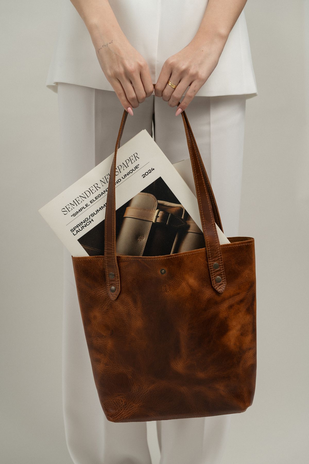 Artisan Leather Tote