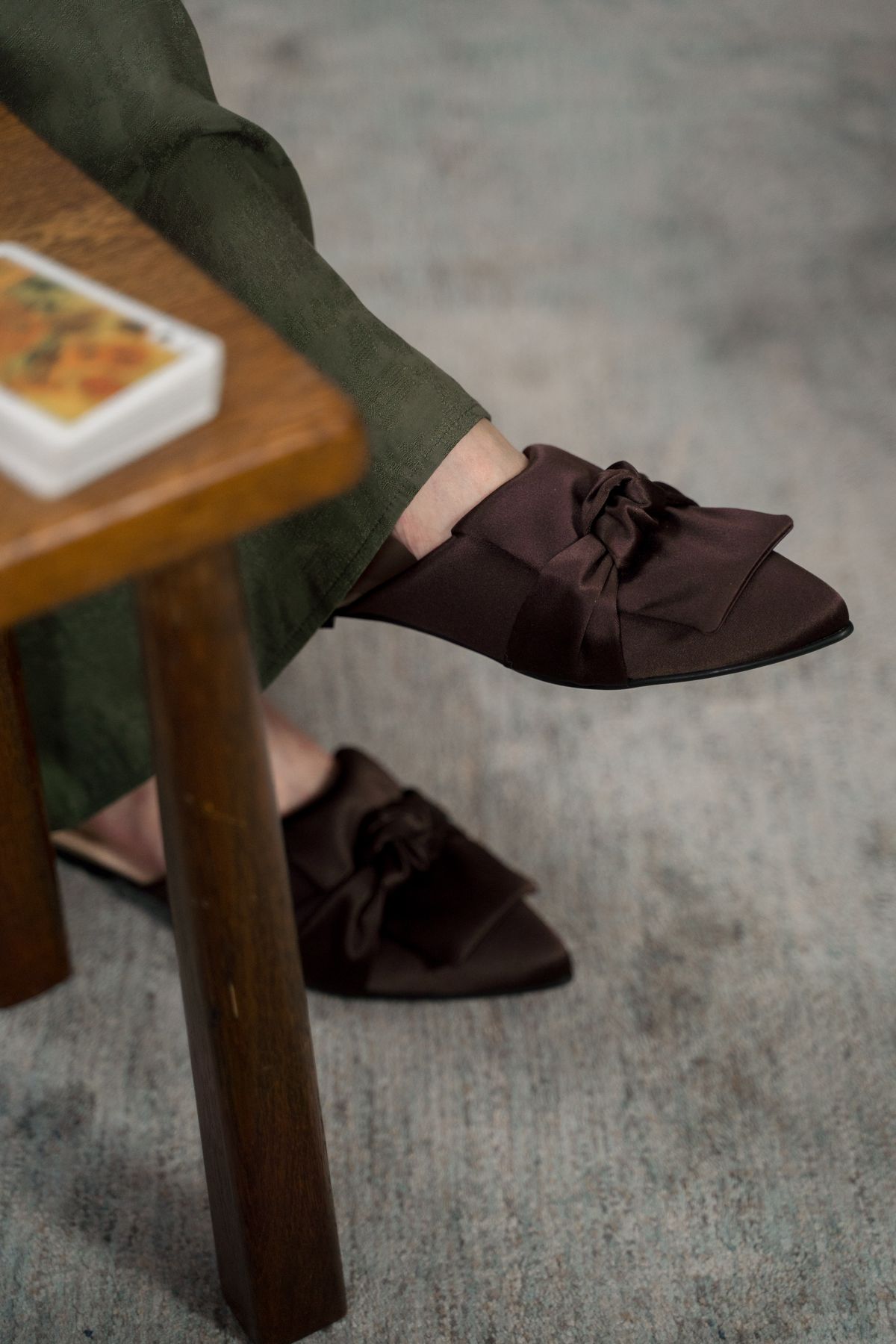 Two-Tone Mule Slippers